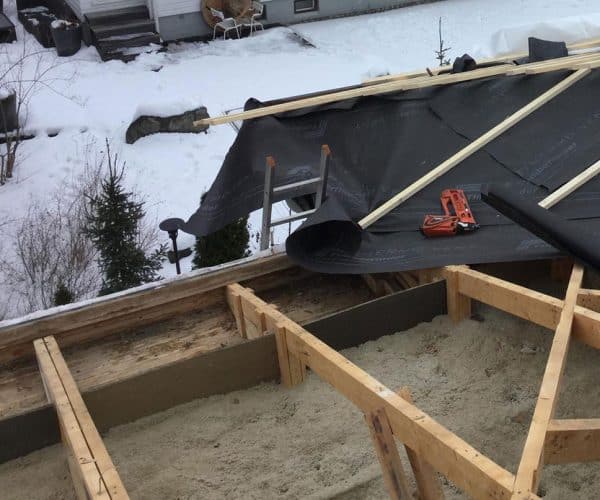 Kattoremontin tekeminen talvella